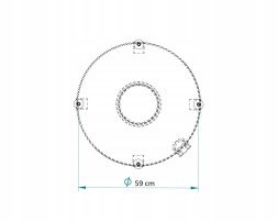 Elpigaz Lpg toroidal tank for car 630/220 52,5 l ears ear 4-point 2026