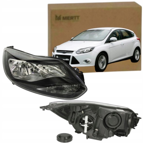 Mertt  Headlight right ford focus 2011-14 black bm5113w029cf