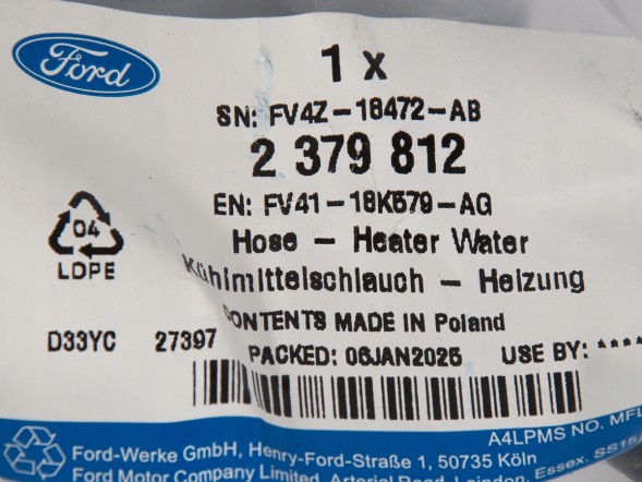 Ford OE FV41-18K579-AG Heater cable ford kuga focus 2.0 tdci oe