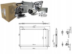 Nissens NIS940349(iMOTO) Air conditioning condenser toyota rav 4 iv 2.0/2.0d/2 + driver's essential #37