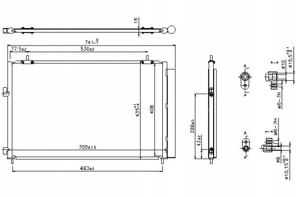 Nissens NIS940349(iMOTO) Air conditioning condenser toyota rav 4 iv 2.0/2.0d/2 + driver's essential #37
