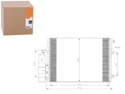NRF 35771 NRF/GIFT Air conditioning condenser dacia logan sandero 04- nrf + driver assistant #31