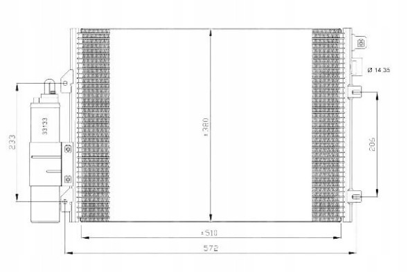NRF 35771 NRF/GIFT Air conditioning condenser dacia logan sandero 04- nrf + driver assistant #31