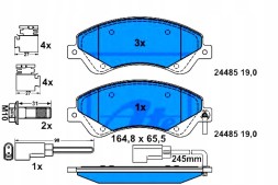 ATE 58889535 ATE Ate13.0460-3833.2 brake pads ford front transit 2 + driver assistant #33