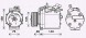 AVA Quality cooling MTAK263 Compressor, air conditioning ava quality cooling mtak263