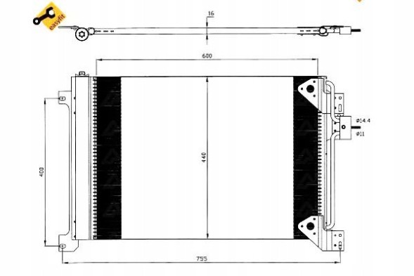 NRF  Nrf35625 iveco stralis air conditioning cooler, tra + driver assistant #33