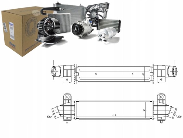 Nissens  Intercooler ford mondeo iii 2.0d/2.2d 10.00-03.07 + driver's essential #37