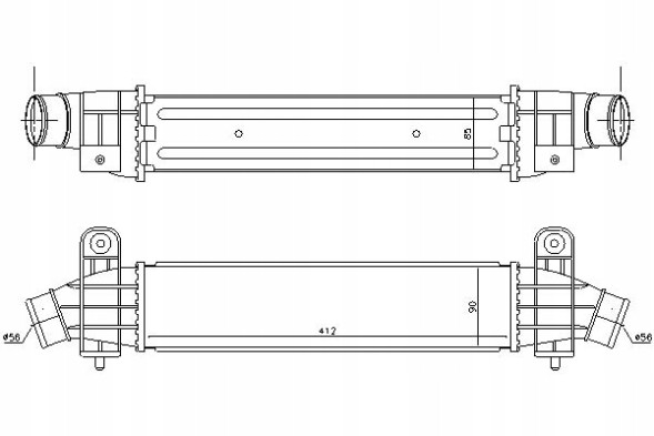 Nissens  Intercooler ford mondeo iii 2.0d/2.2d 10.00-03.07 + driver's essential #37