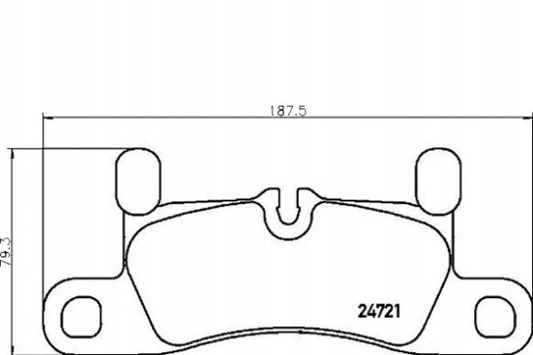 Brembo PRO/P 65 030 BRE Porsche cayenne brake pads 10- rear brembo + collision assistant #34