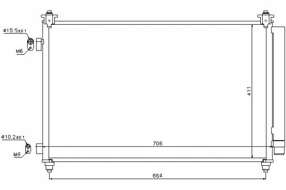 Nissens PRO/940253 NIS Air conditioning condenser mazda cx-9 3.5/3.7 09.06- n + collision assistant #34
