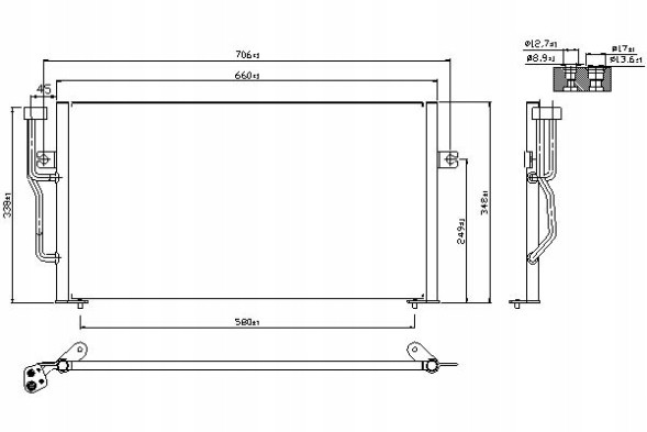 Nissens  Nis94305 air conditioning cooler volvo s40 i, v40 1 + driver assistant #33