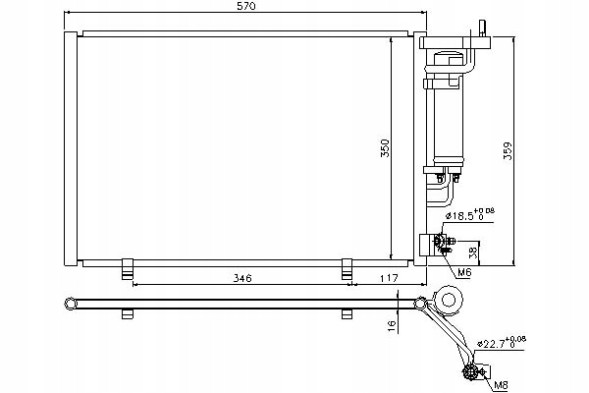 Nissens  Air conditioning condenser ford b-max fiesta vi 1.25- + driver's essential #37
