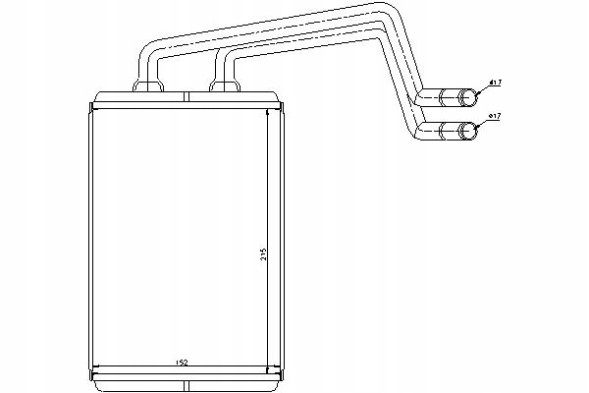 Nissens  Nissens heater (166x170x42) hyundai coupe ela