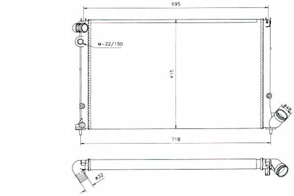 NRF NRF58022(iMOTO) Engine cooler peugeot 406 2.0 11.95-12.04 nrf + driver's essential #37