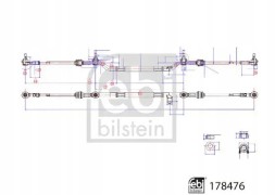 Febi Bilstein 178476 Steering rod 178476 febi bilstein