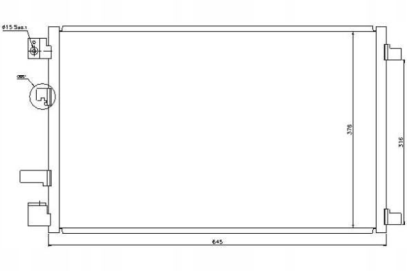 Nissens 940040 NIS/GIFT Air conditioning condenser nissan qashqai i 1.5d 02.07 + driver assistant #31