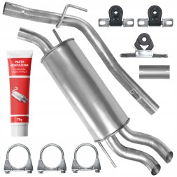 Ferroz  Final silencer volkswagen vw transporter t4 iv 96 - 03 1.9 tdi 2.4 d freebie