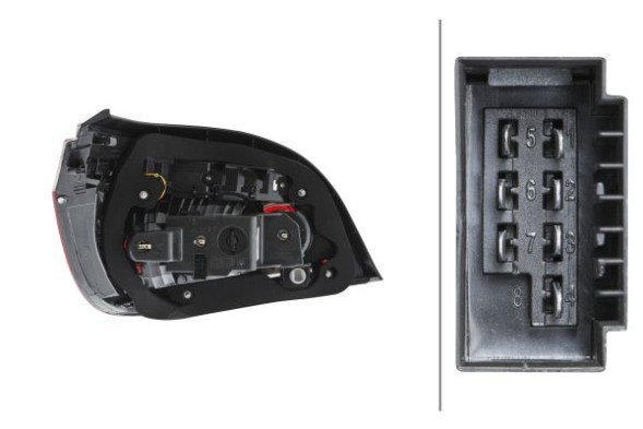 Hella  Hella 2vp 009 425-121 multifunctional rear lamp