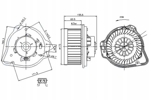 Nissens  Nissens blower volvo c70 and s70 v70 and xc70 2.0-2.