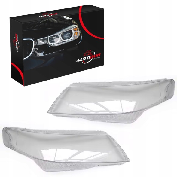 AutoDor  Honda accord vii 2002-2008 glass headlight shades le+pr set