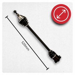 BRV  Right shaft vw golf v vi vii passat b6 b7 1.9 tdi 2.0 tdi automatic dsg new