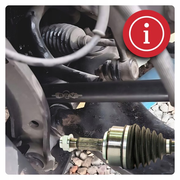 BRV  Half axle right honda accord 7 vii (cl cm) 2.0 2.4 manual 03-