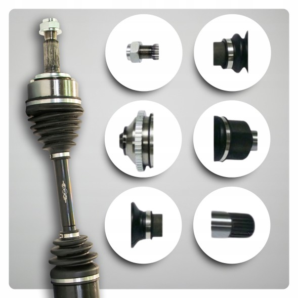 BRV  Half axle right honda accord 7 vii (cl cm) 2.0 2.4 manual 03-