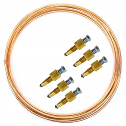 PiterParts PC100_06 Set hydraulic lines front and rear citroen c5 c6 copper pipe 15m