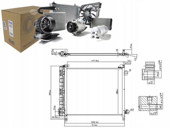 Nissens NIS940372(iMOTO) Air conditioning condenser nissan micra iv 1.2 05.10- + driver's essential #37
