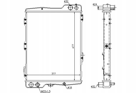 Nissens  Engine cooler audi 80 cabriolet coupe 2.2/2.3 + collision assistant #34