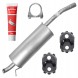 Ferroz FRZ-V0N75F9I4N5E2S9 Final silencer citroen c5 i 1 dc de 01 - 08 1.6 hdi 2.0 kombi sedan freebie