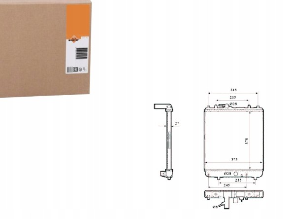 NRF  Engine cooler opel agila 1.0/1.2 09.00-12.07 n + collision assistant #34