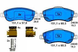 ATE  Brake pads front honda cr-v ii iii iv 01- at
