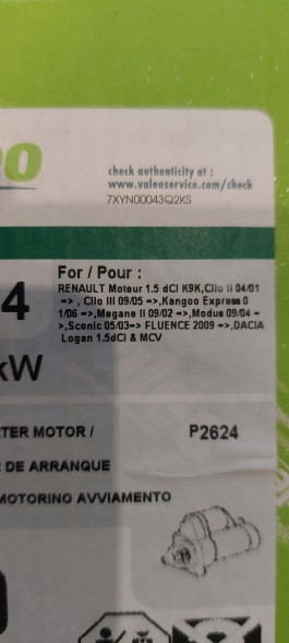 Valeo 438224 Starter valeo 438224