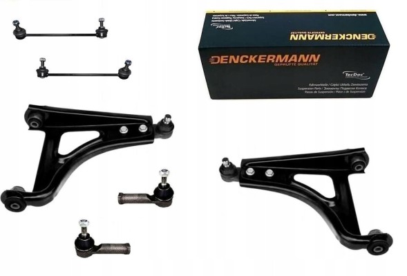 Denckermann  Control arms for renault twingo and po lift connectors 2000-2007 front set 6pcs