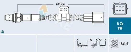 FAE  Regulatory lambda sensor before catalyst 75090