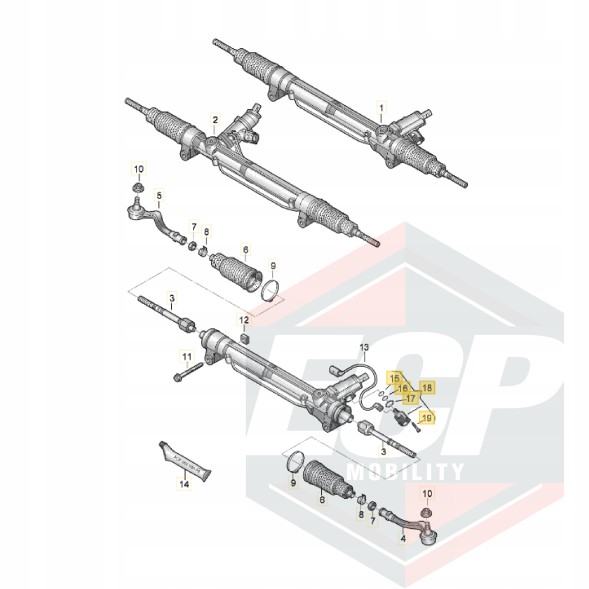 ECP MOBILITY  Servotronic transmission sensor ecp-8e1998317a audi a4 b8 a5 s5 q5 a8 d4 s8