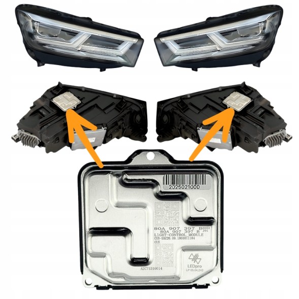 LEDpro  Driver full led matrix audi a8 q5 vw touareg 80a 907 397b