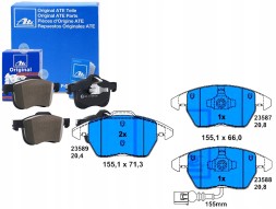 ATE Ate13.0460-7226.2 brake pads audi front a1/tt 1,2 + driver assistant #33