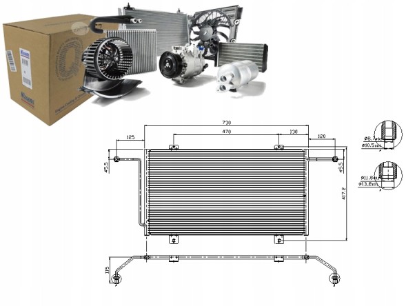 Nissens PRO/94326 NIS Air conditioning condenser opel movano renault master + collision assistant #34