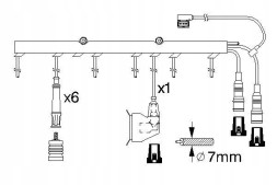 Bosch  0 986 356 323 Bosch ignition cables bmw 3 e30