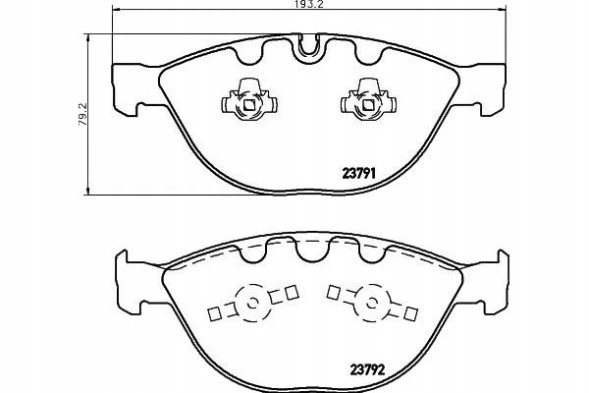 Textar PRO/2379101 TEX Brake pads bmw front e60 e61 e65 e63 3,5-6,0 + collision assistant #34