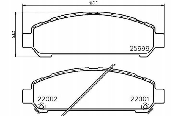 Textar PRO/2599901 TEX Brake pads toyota front venza 2,7-3,5 4wd 08 + collision assistant #34