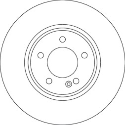 TRW Brake disc front mercedes g w463 2.9d 4.0 01.18-