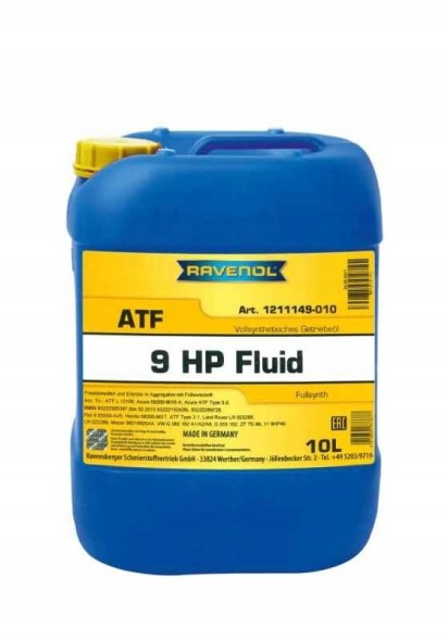 Ravenol  Oil ravenol atf 9hp fluid 10l / g 060 162