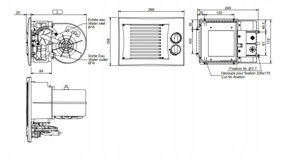 Siroco  Universal water heater 24v 6,6 kw