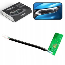 Vroomer VR-FIBMOD-QASHQAI-J11-17-FULL-LED-DRL-L Module led board drl headlight lamp nissan qashqai j11 17-21 led left