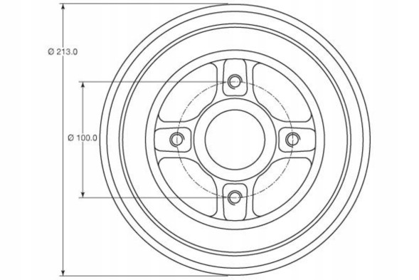 TRW DB4363MR Drum brake. Renault clio iii 05- (-esp) with bearings
