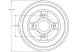 TRW DB4363MR Drum brake. Renault clio iii 05- (-esp) with bearings