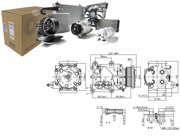 Nissens NIS89365(iMOTO) Air conditioning compressor ford cougar fiesta fiesta + driver's essential #37